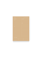 Daily Task Pad in Beige || Beige