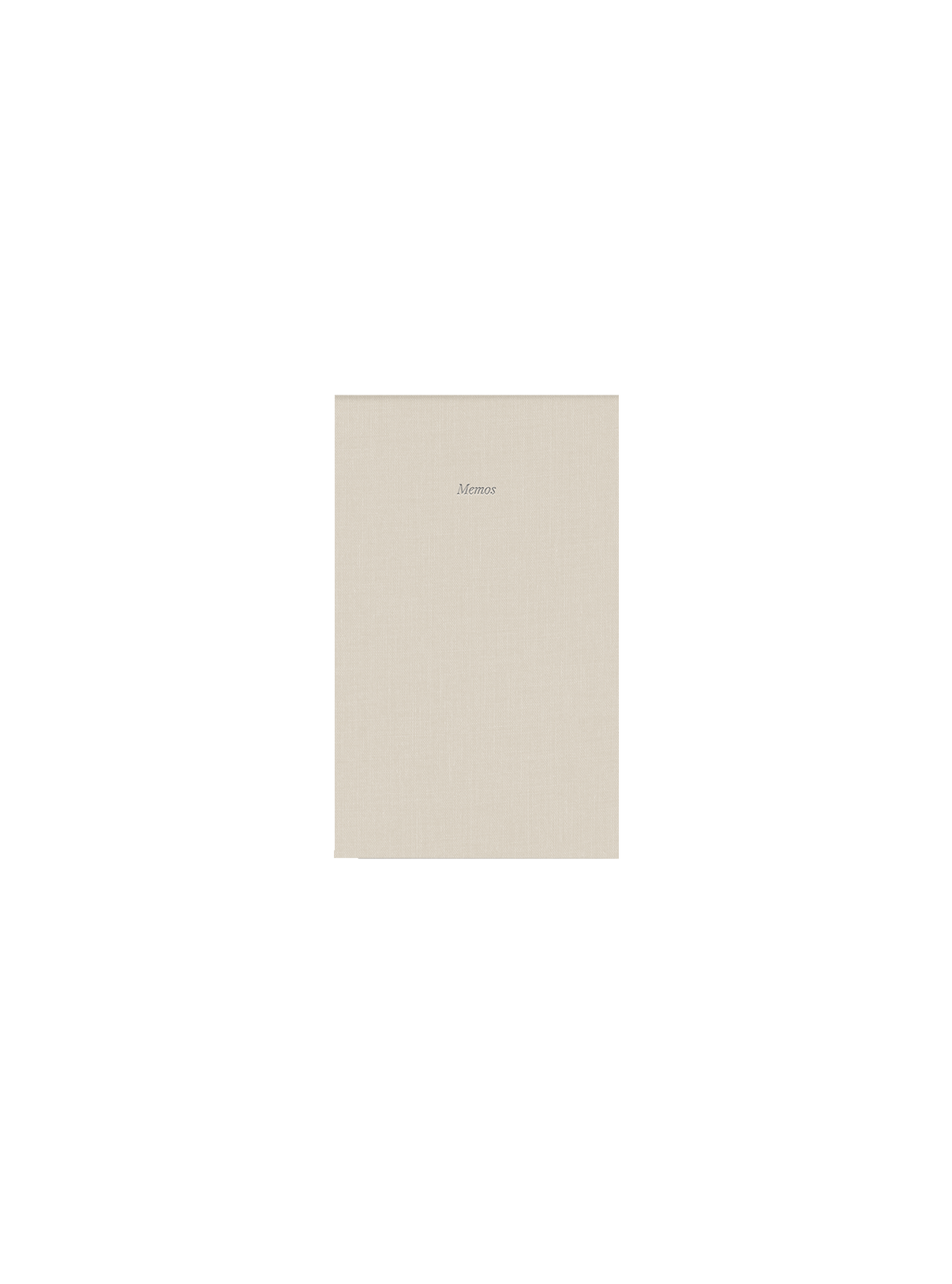 Special Edition Pocket Notepad image from above of front cover || Natural Linen
