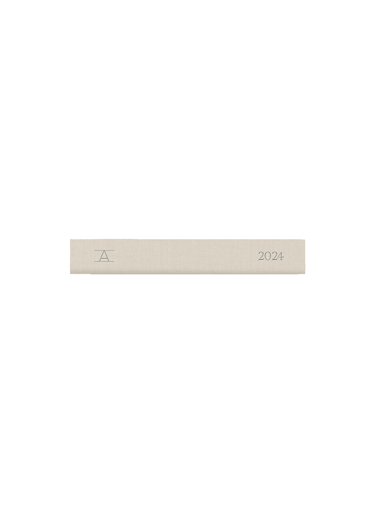 Special Edition Pocket Notepad image view of Appointed logo and year 2024 || Natural Linen