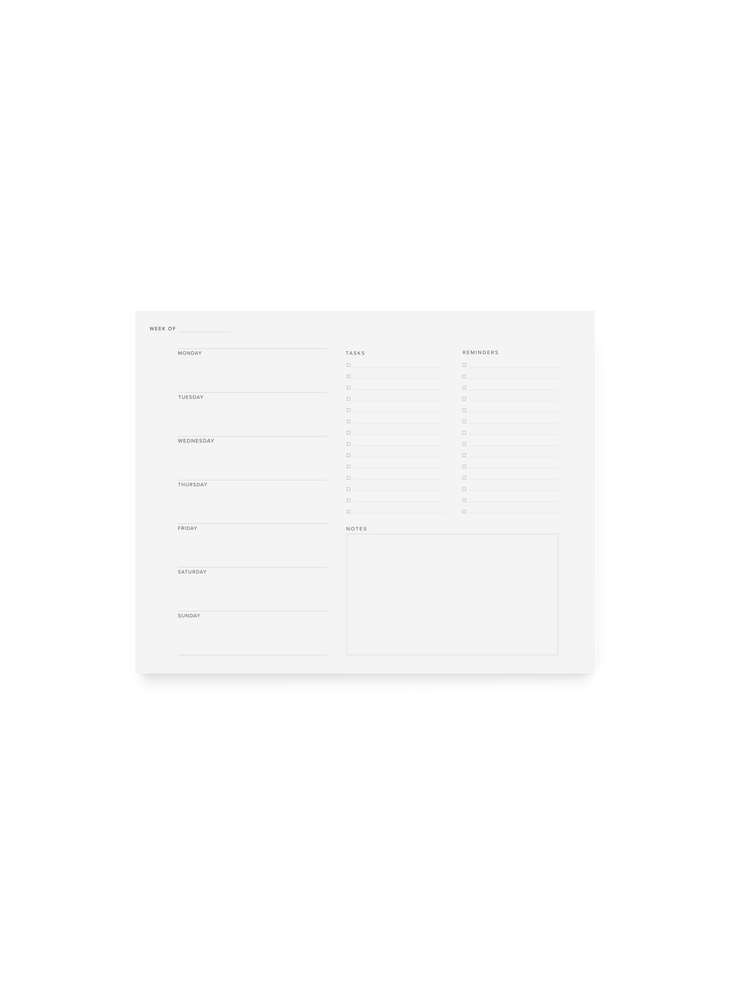 Weekly Task Pad