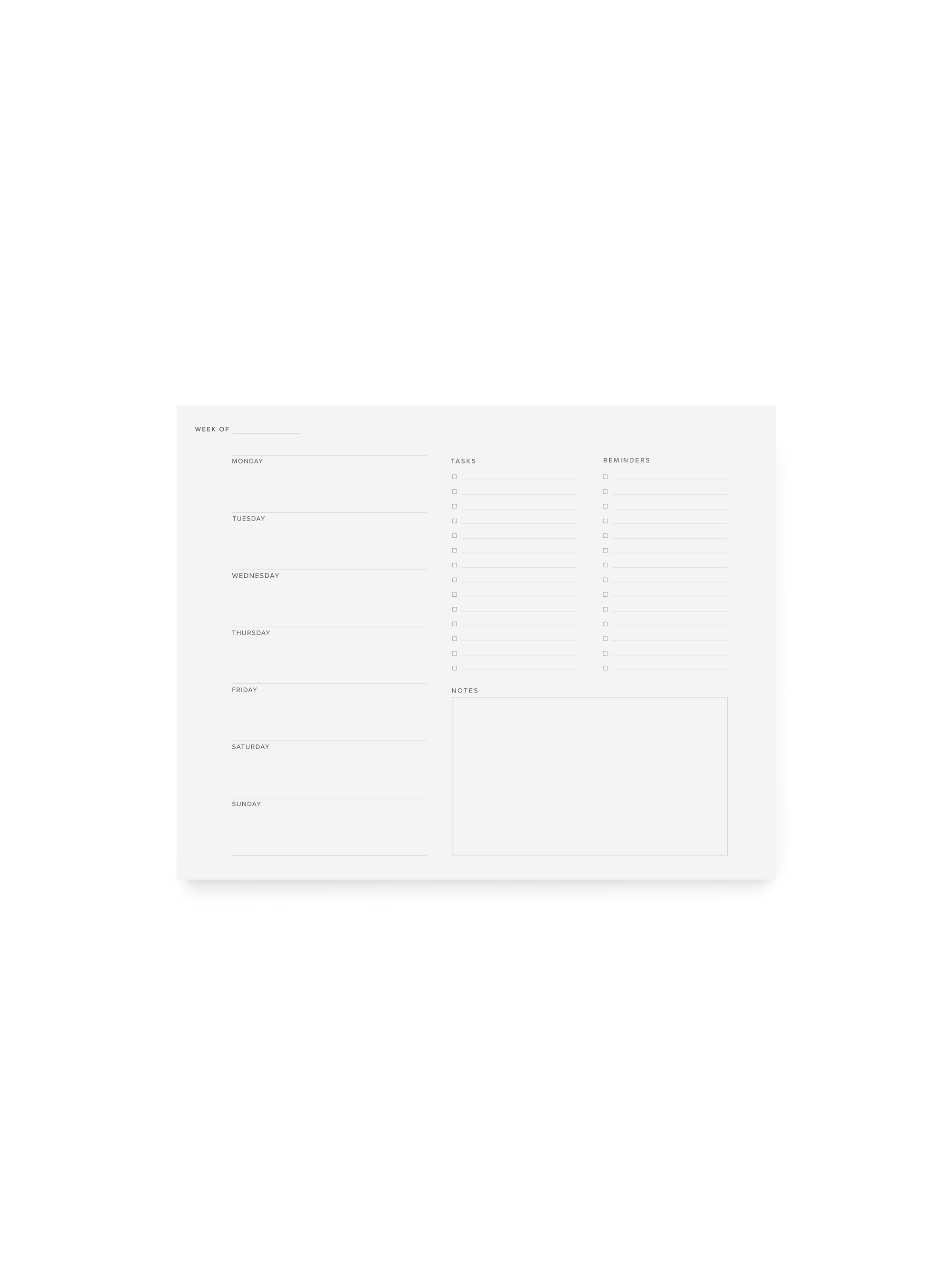 Weekly Task Pad