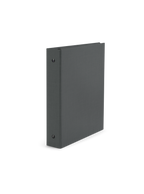 Compact Binder Planner in Charcoal Gray standing side view || Charcoal Gray