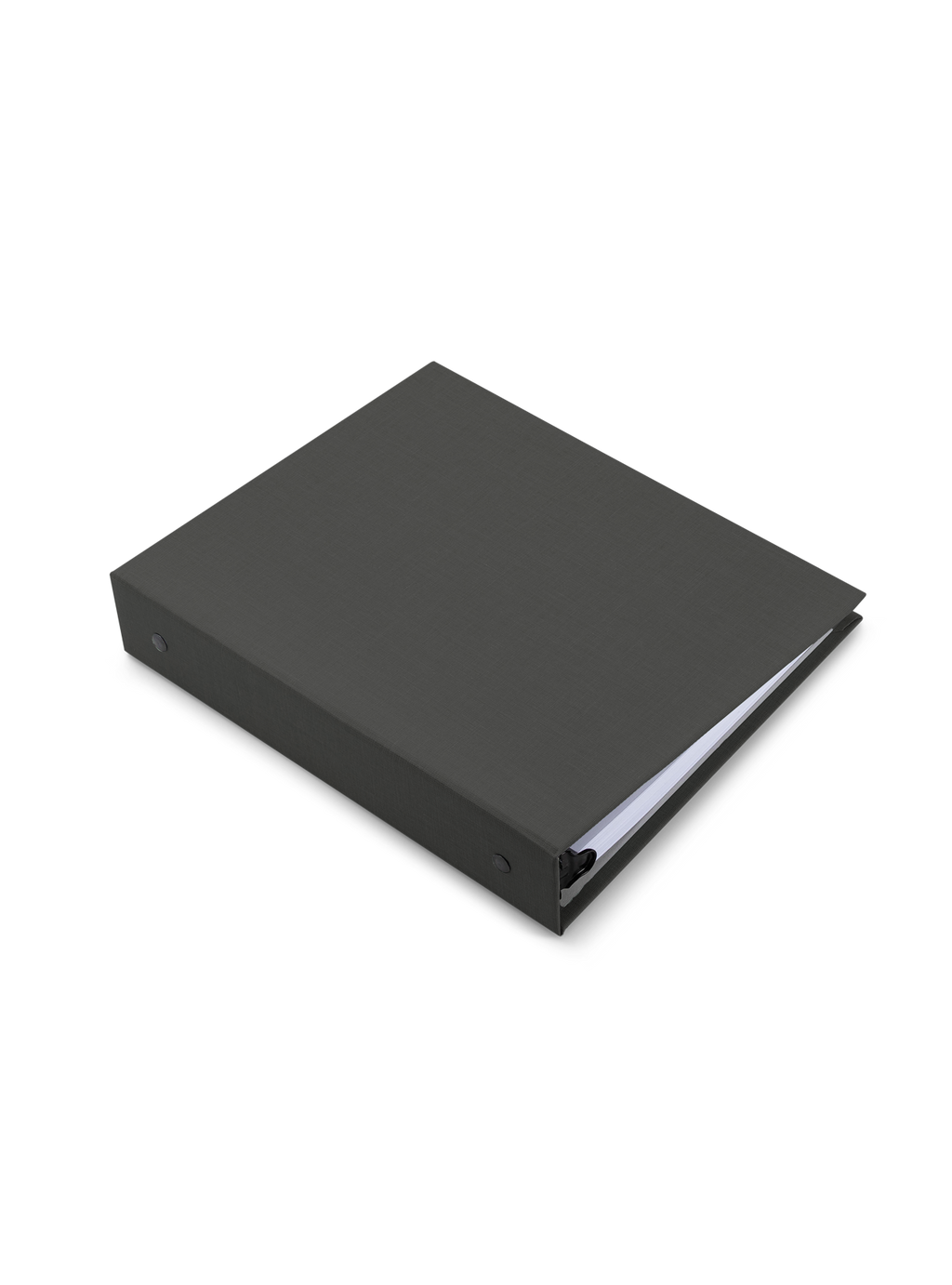 26-27 Compact Binder Planner side view || Charcoal Gray