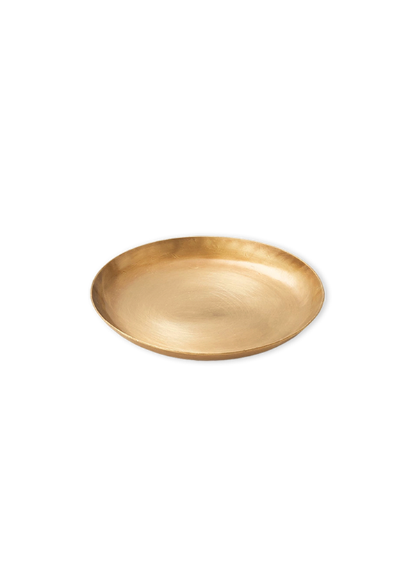 Fog Linen Round Brass Plate