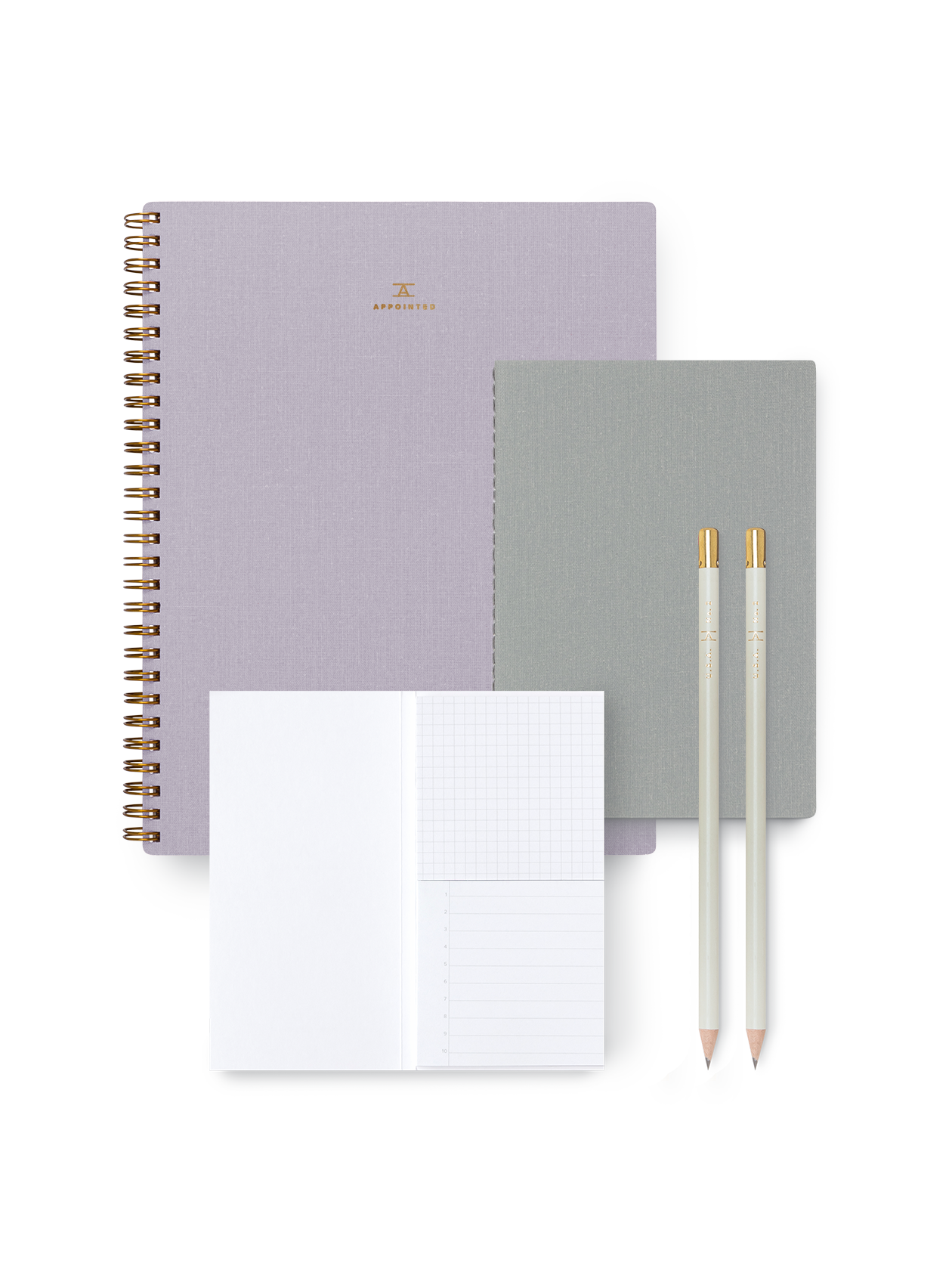 Starter Set including notebook, accessories, and more || Lavender Gray