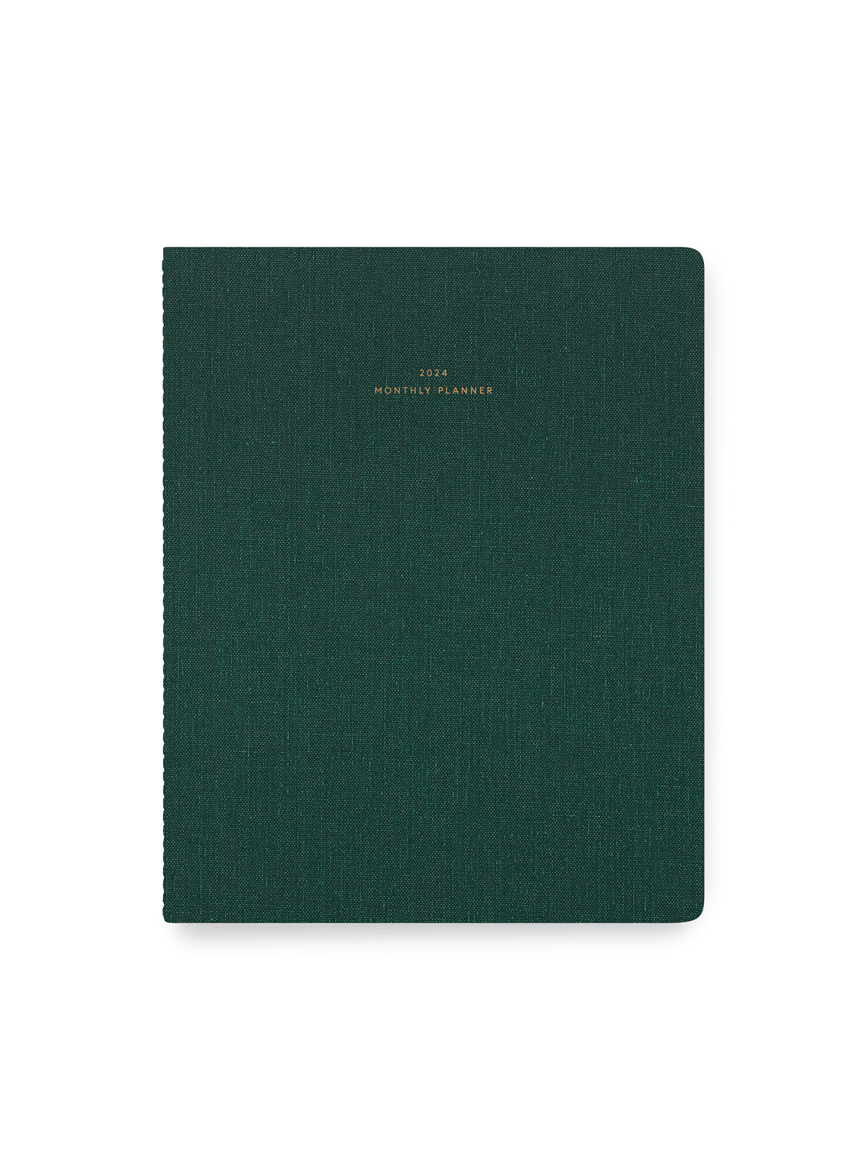 Monthly Planner in Hunter Green cover view || Hunter Green