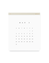 2024 Wall Calendar in Natural Linen front || Natural Linen