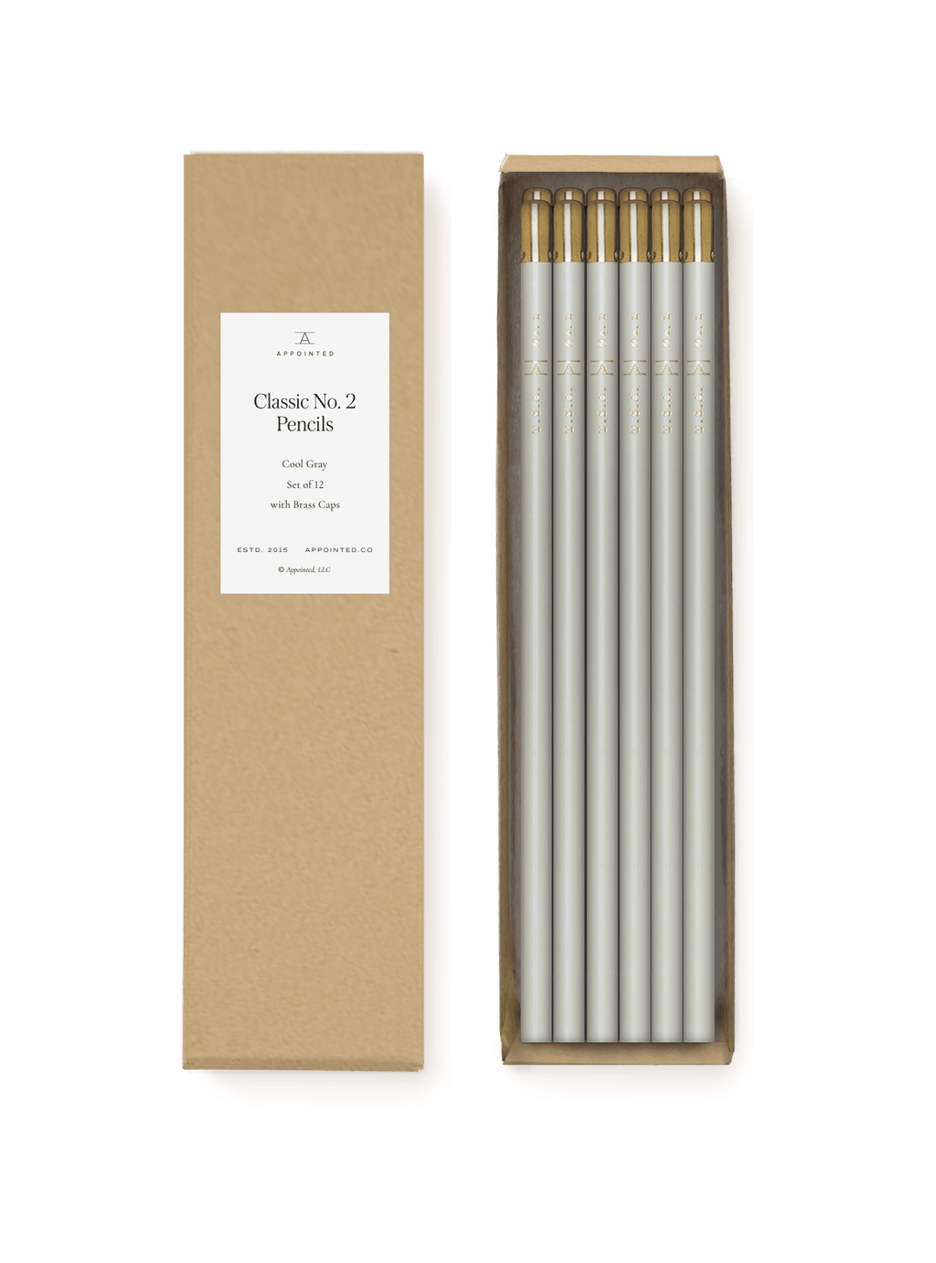 Classic No. 2 Pencils in Cool Gray, set of 12