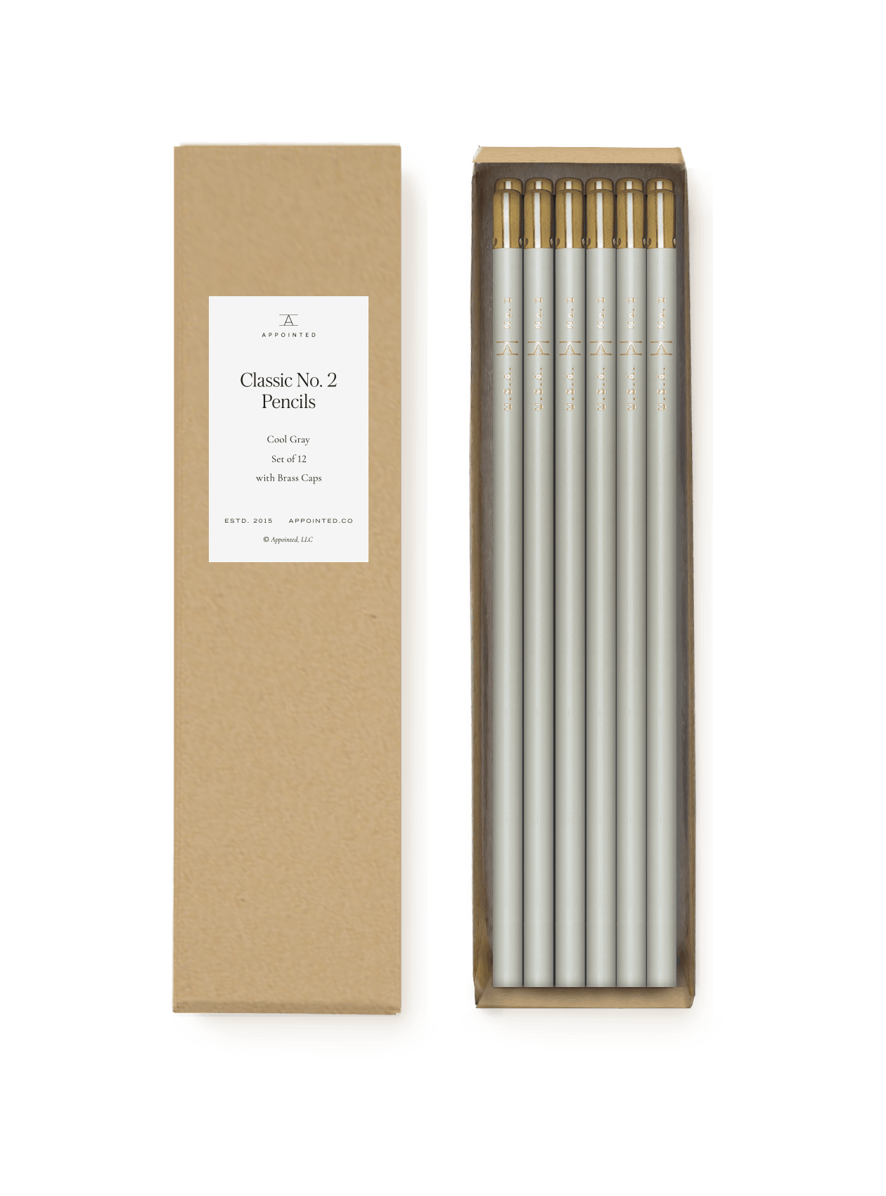 Classic No. 2 Pencils in Cool Gray, set of 12