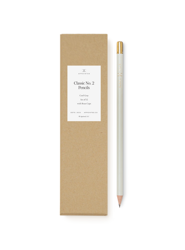 Classic No. 2 Pencil Set in Cool Gray with one pencil