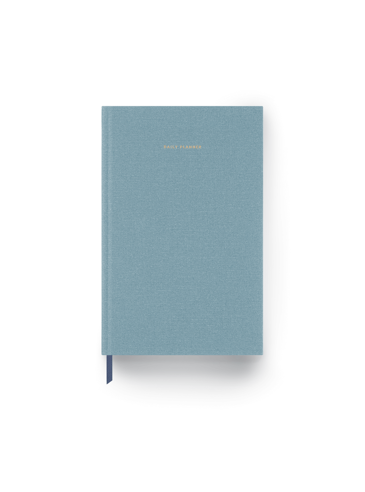 The Appointed 2024 Daily Planner in Chambray Blue with casebound hardcover and gold foil details || Chambray Blue