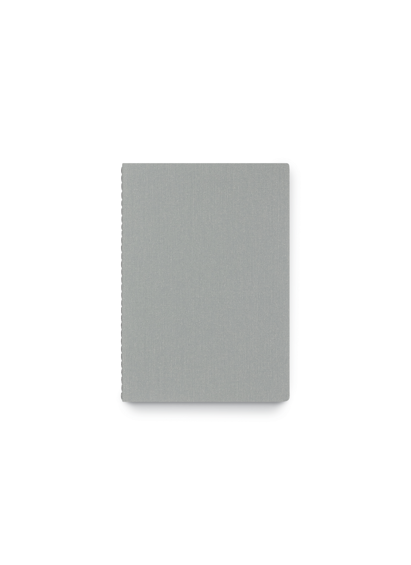 Appointed Mini Linen Jotter in Dove Gray bookcloth front view || Dove Gray