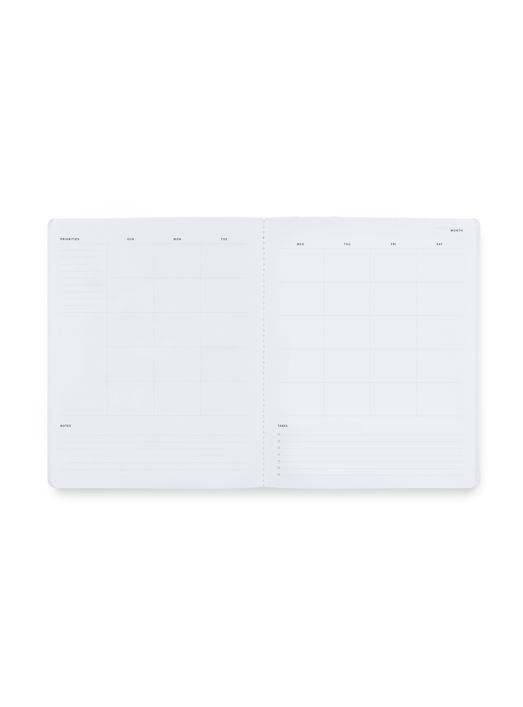 Monthly Planner month overview interior view