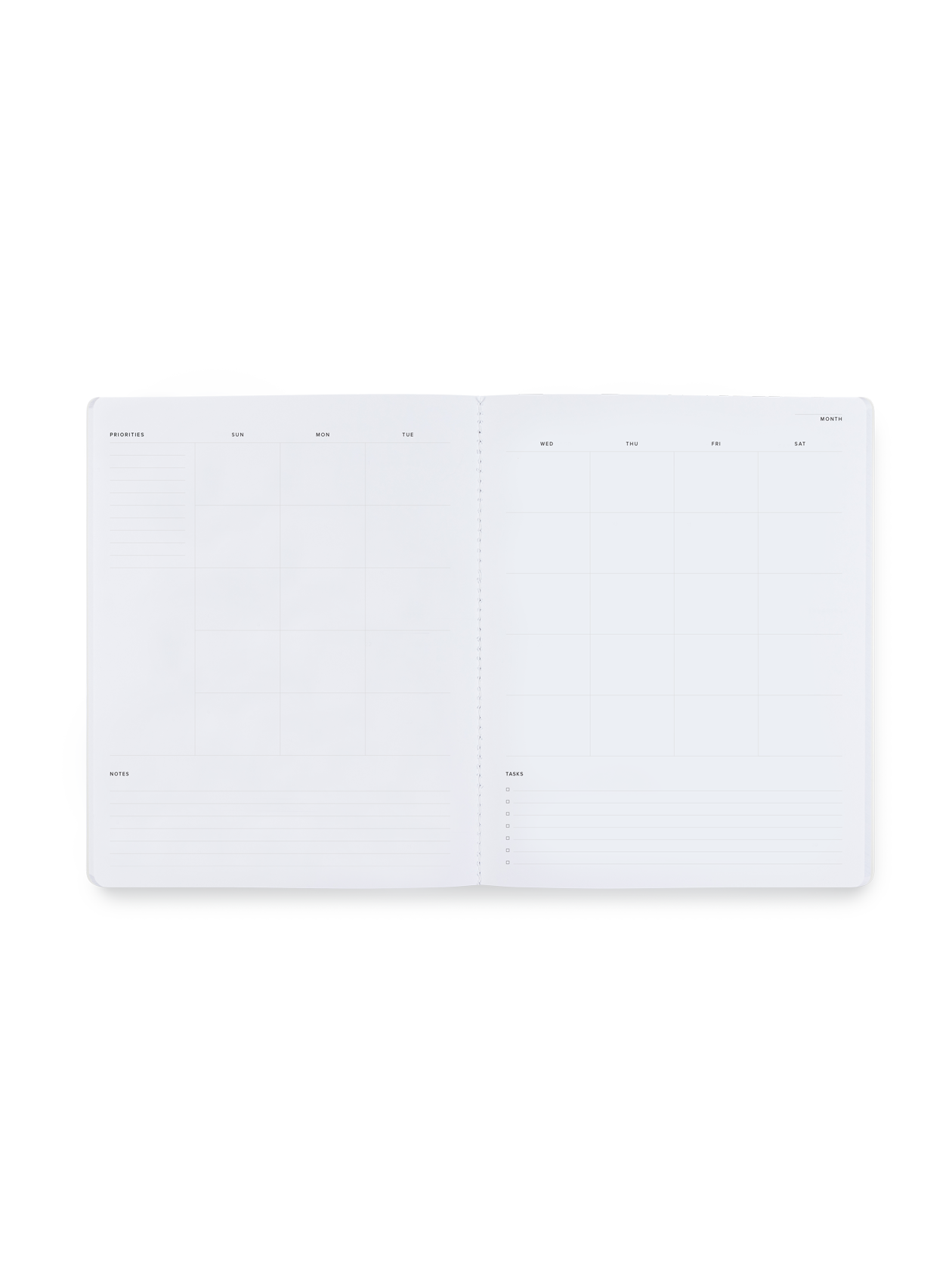 Monthly Planner month overview interior view