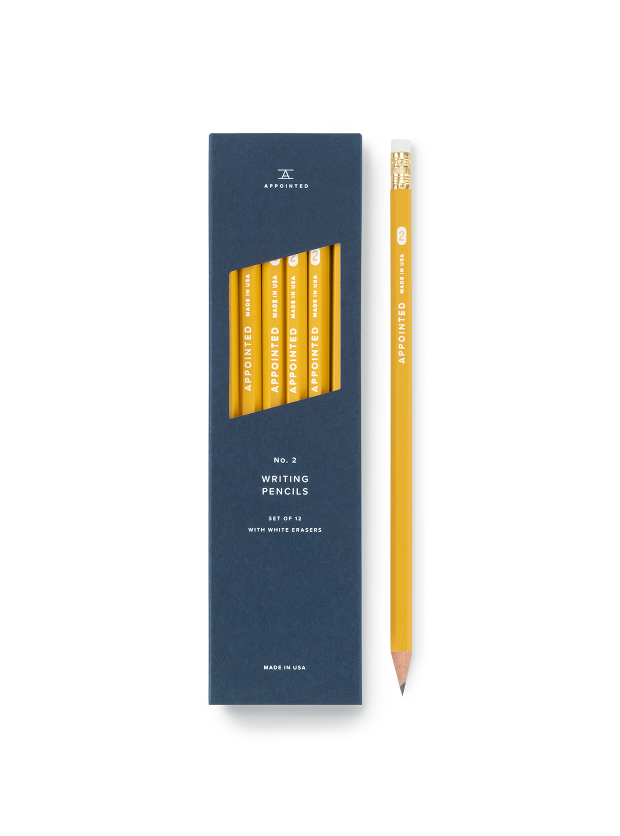 Appointed Classic No. 2 Pencil Set in Schoolhouse Yellow