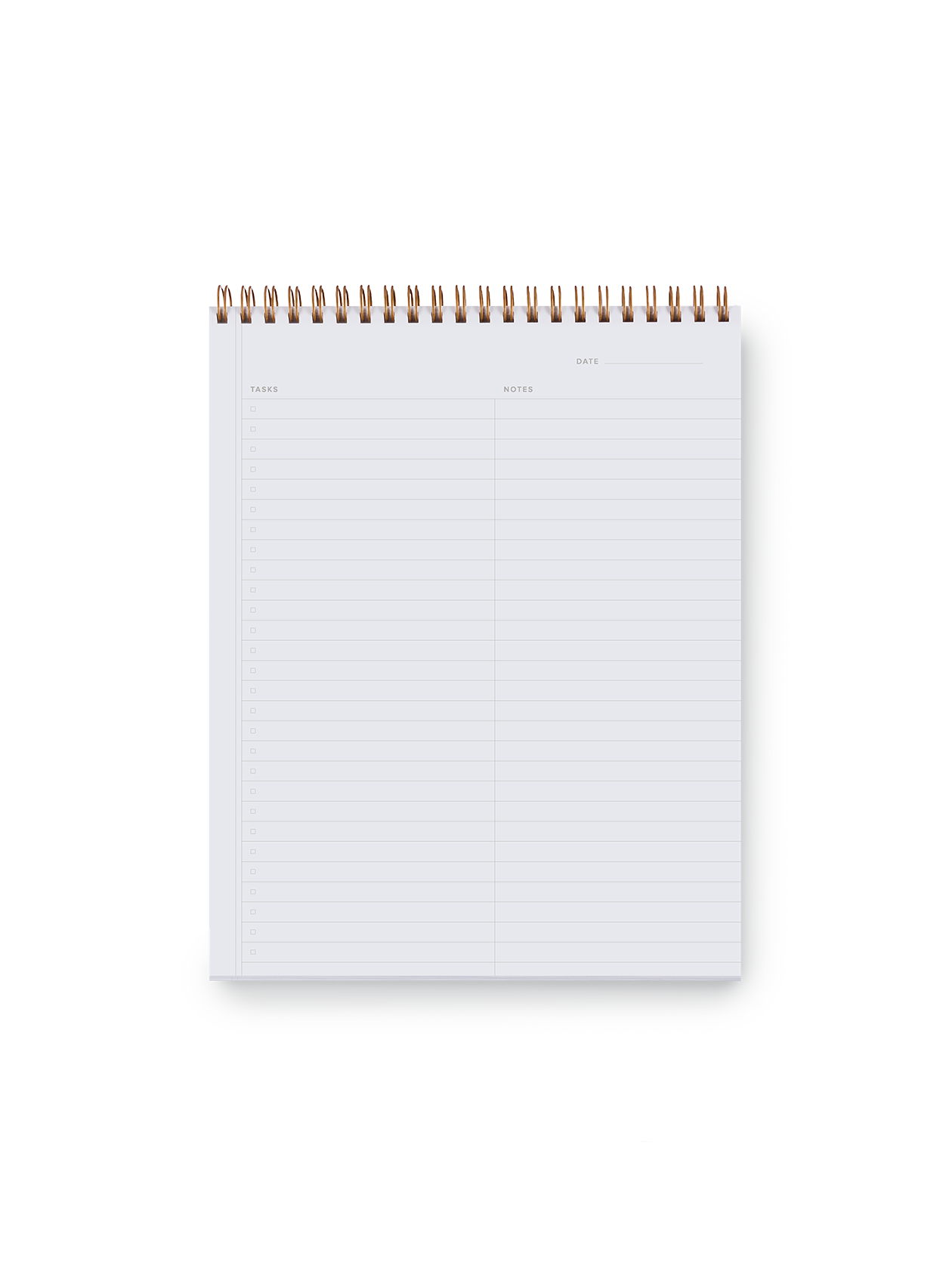 Note Taker & Keeper interior with task and notes section and premium 70# stock