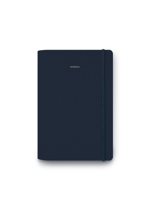 Appointed Journal with elastic closure and  center sewn layflat binding front view