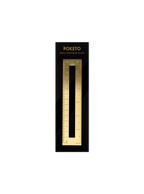 Brass Bookmark Ruler in packaging