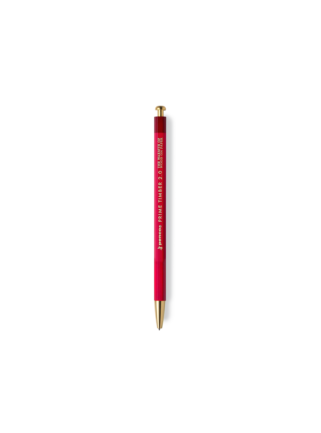 Prime Timber Brass Mechanical Pencil in Red || Red