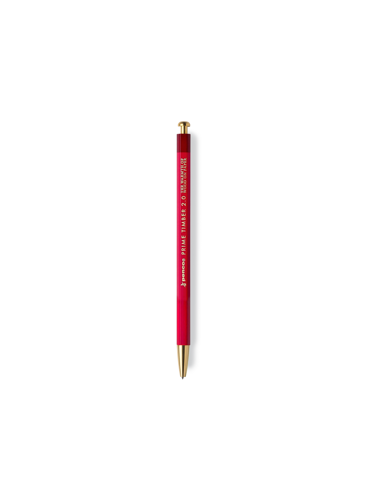 Prime Timber Brass Mechanical Pencil in Red || Red
