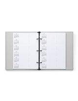 Compact Binder Planner interior quarterly goals view 