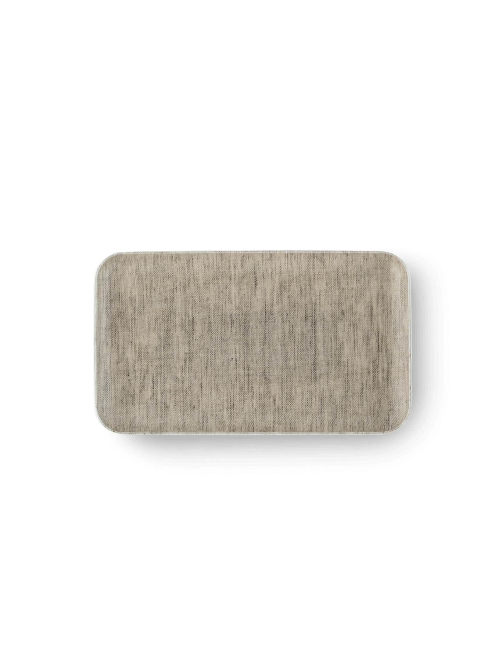 Fog Linen Coated Tray || Natural Linen