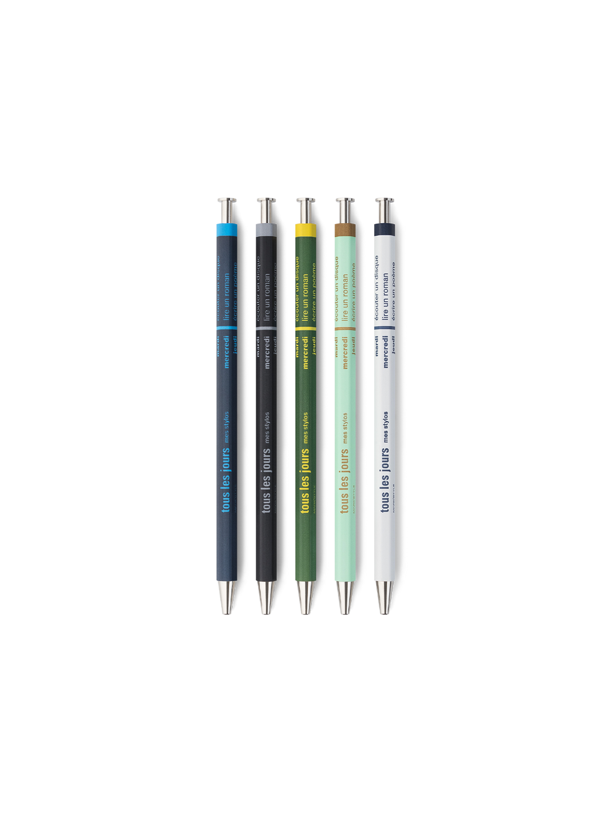 0.5mm Black Ink Ballpoint Pen 10 Colors / Colorful Pens / Writing Tools /  Journal Pen / Planner Pen / Planner Accessory / Pen Set 