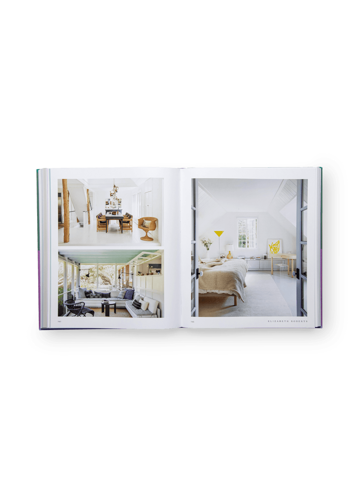 View of an interior spread of Inside: At Home With Great Designers