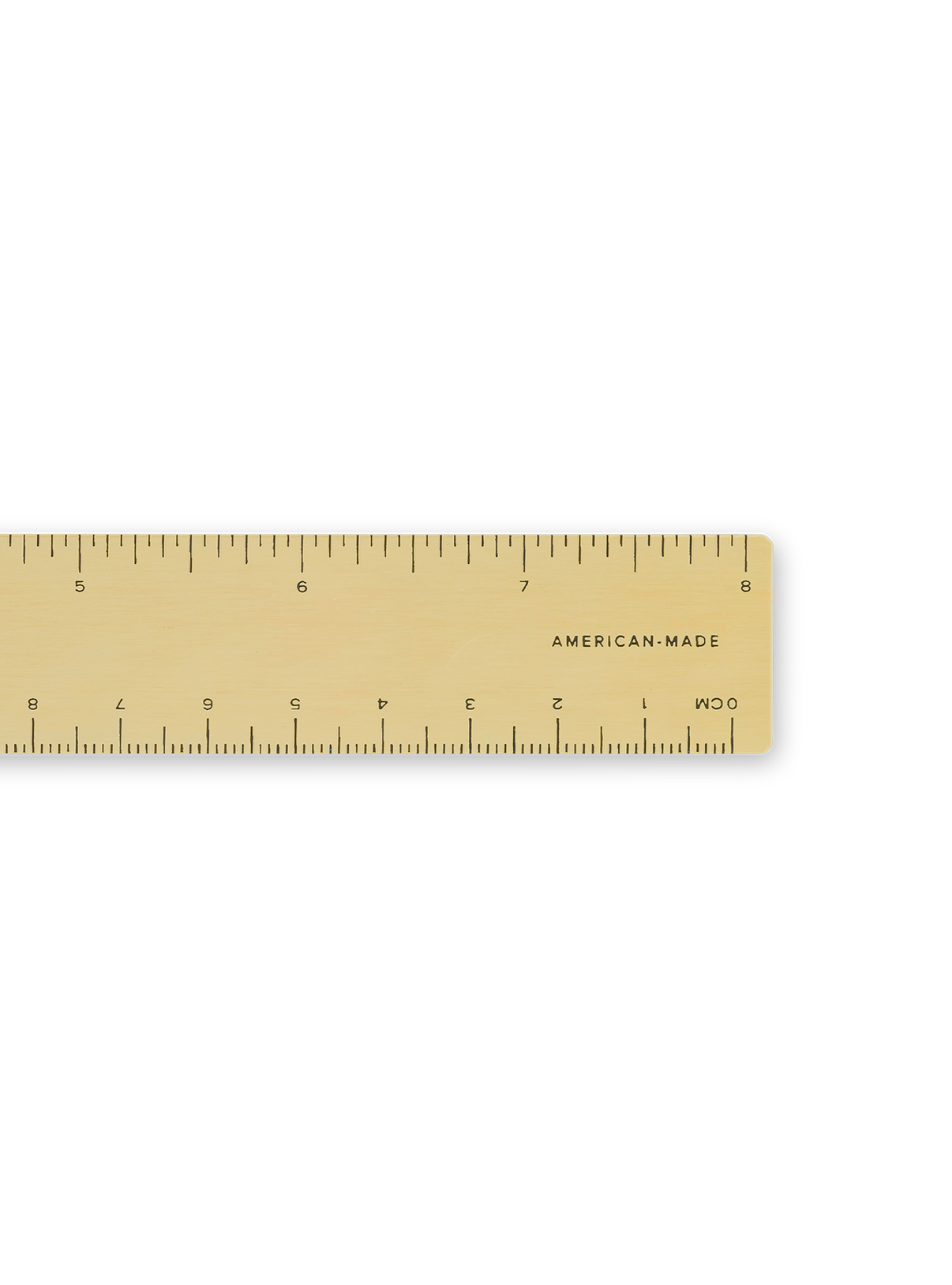 Brass Pocket Ruler - Solid Brass Ruler - Appointed