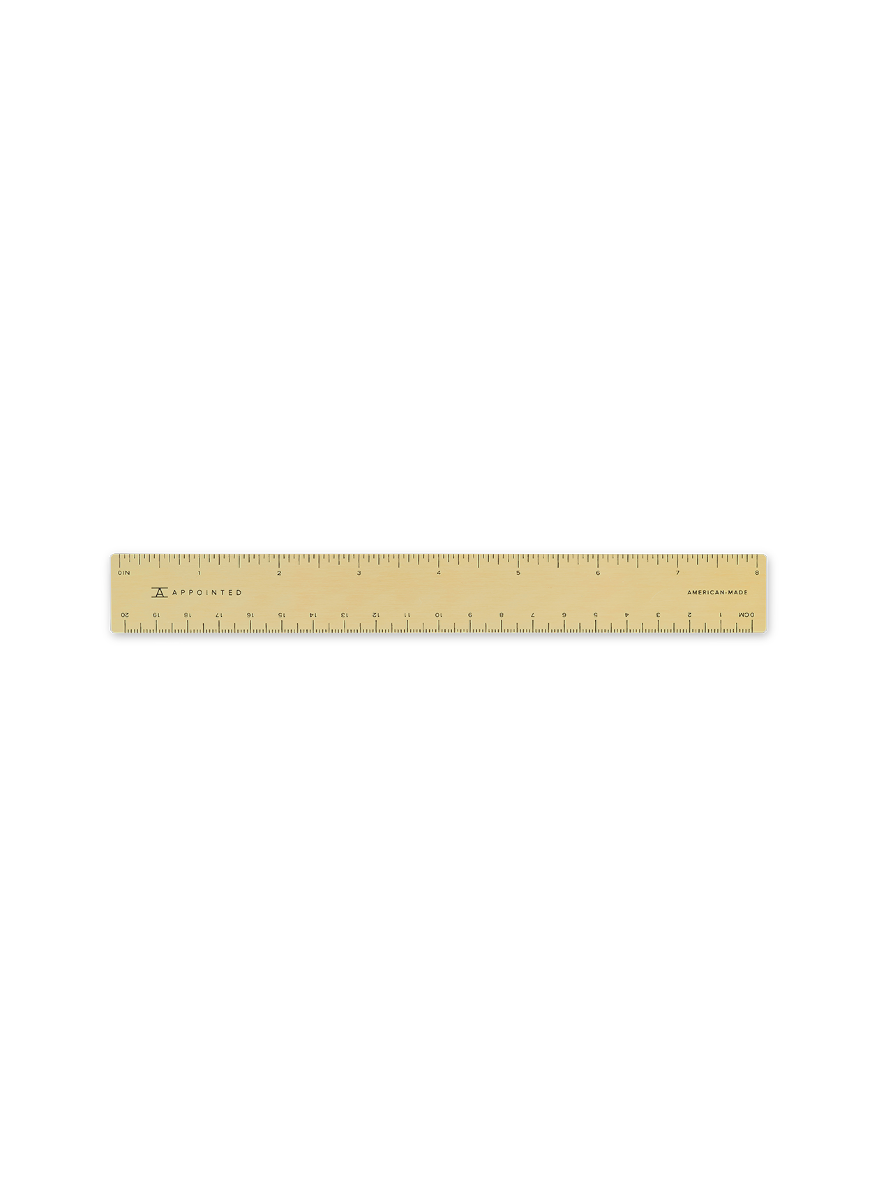 Full 8” Brass Ruler || Brass