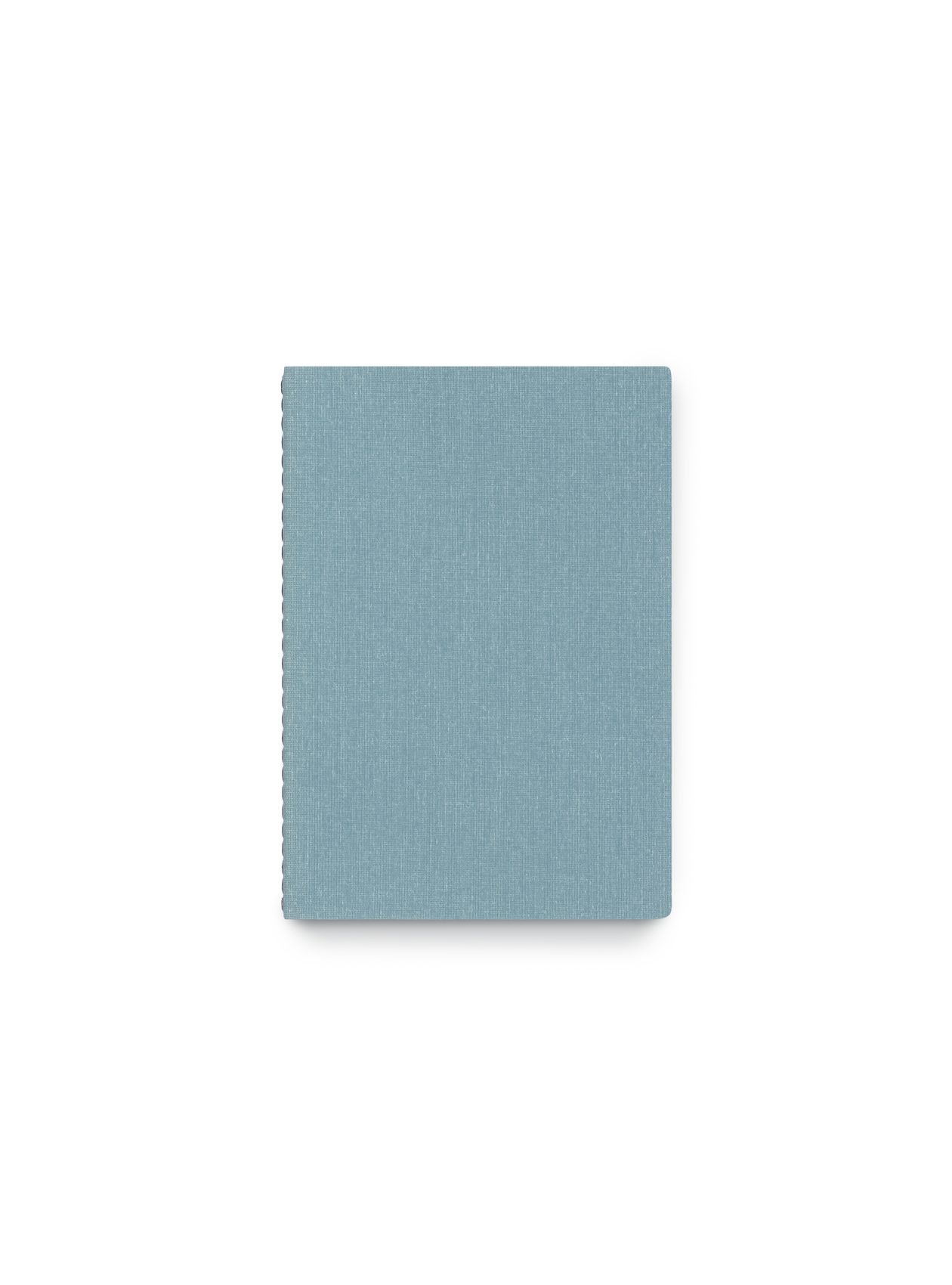 Appointed Mini Linen Jotter in Chambray Blue bookcloth front view || Chambray Blue