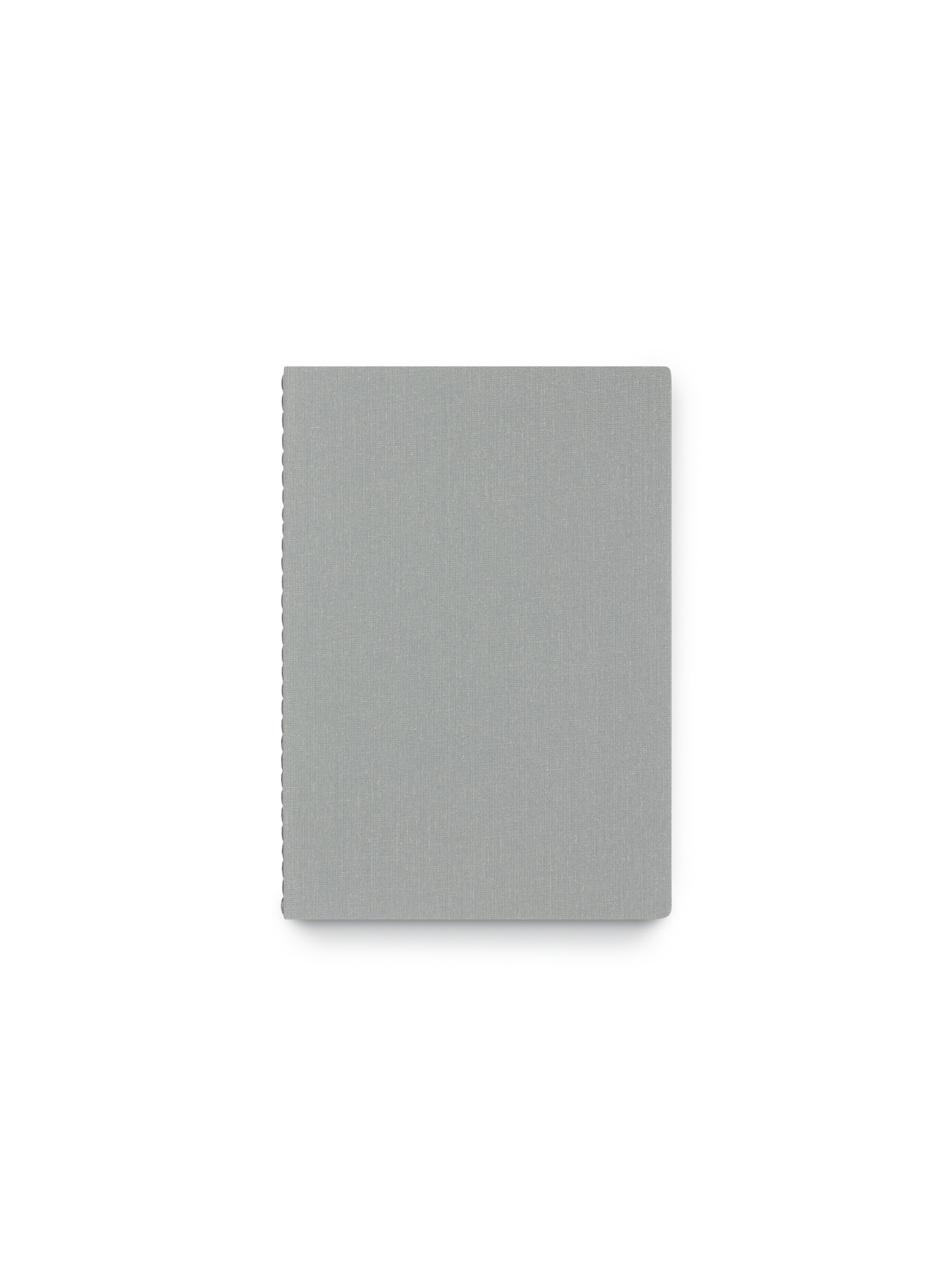 Appointed Mini Linen Jotter in Dove Gray bookcloth front view || Dove Gray
