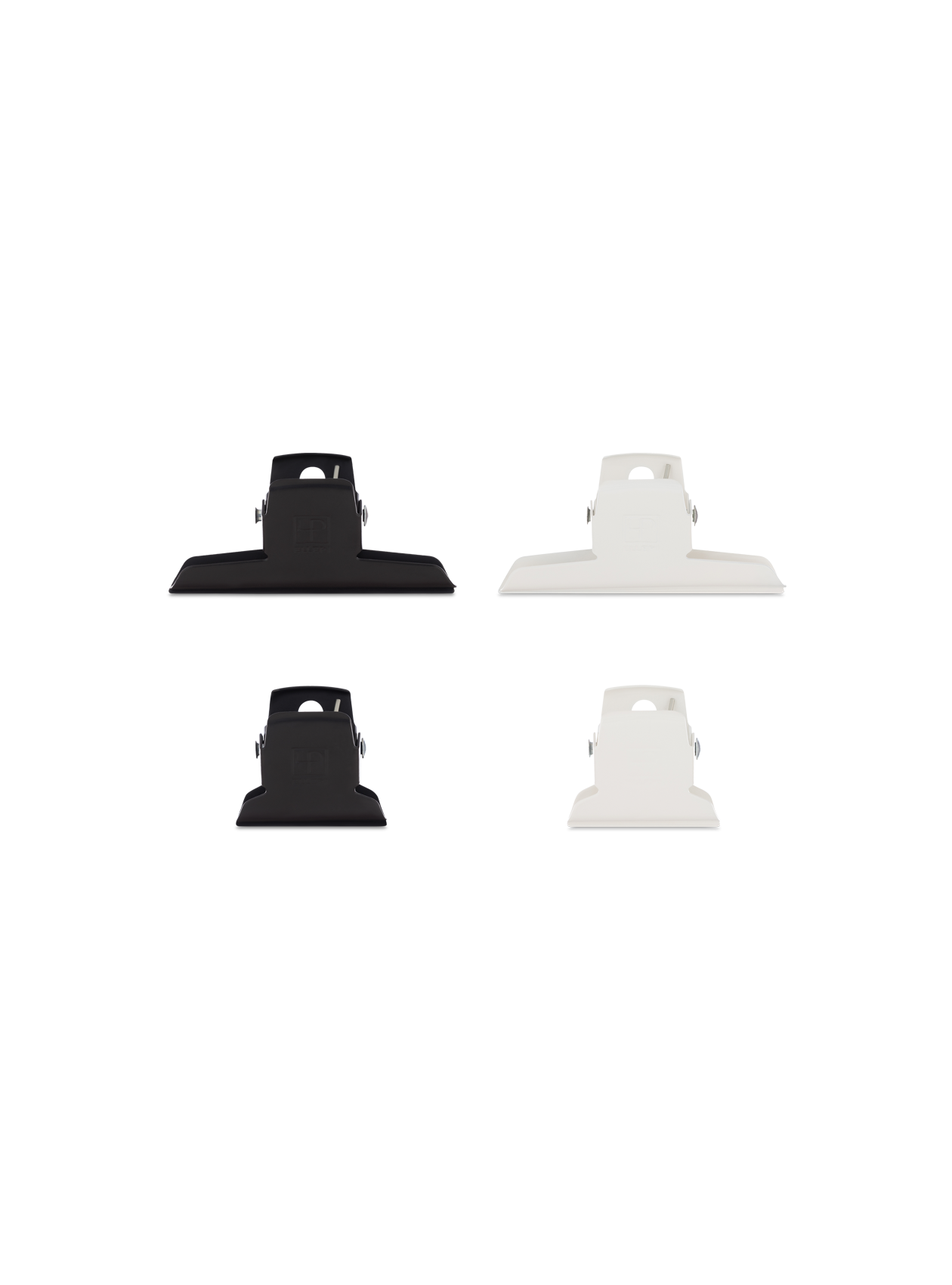Metal Clips in two colors, black and white, and two sizes, 2