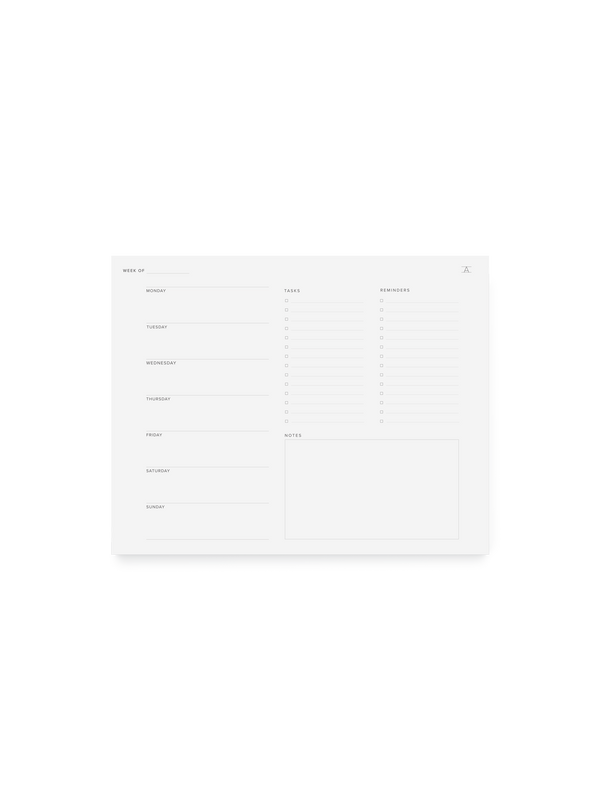 Weekly Task Pad