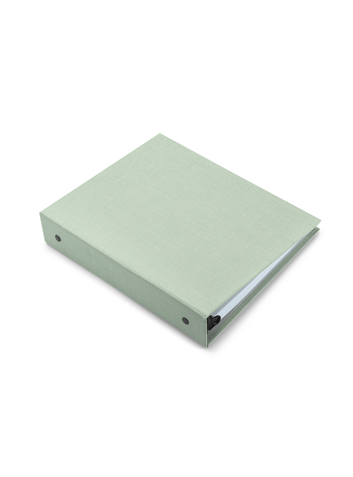 Compact Binder side angle view flat || Mineral Green