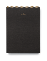 Appointed Artist Pad in Charcoal Gray with brass wire-o binding || Charcoal Gray