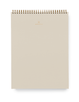 Appointed Artist Pad in Natural Linen with brass wire-o binding || Natural Linen