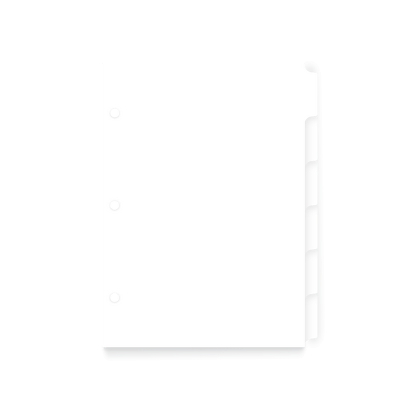 Compact Binder Tabs - Organizational Tabs - Appointed