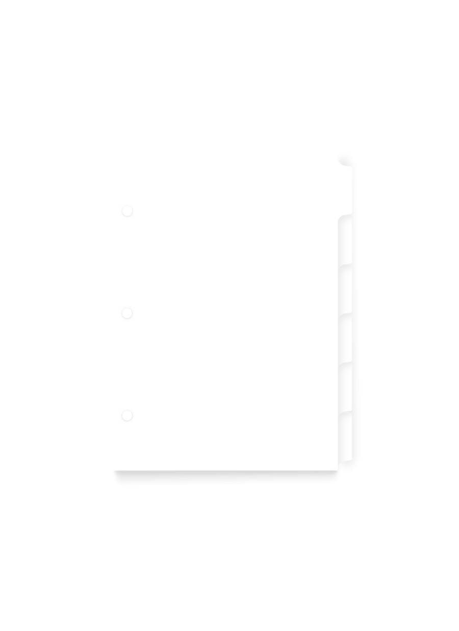 Compact Binder Tabs - Organizational Tabs - Appointed