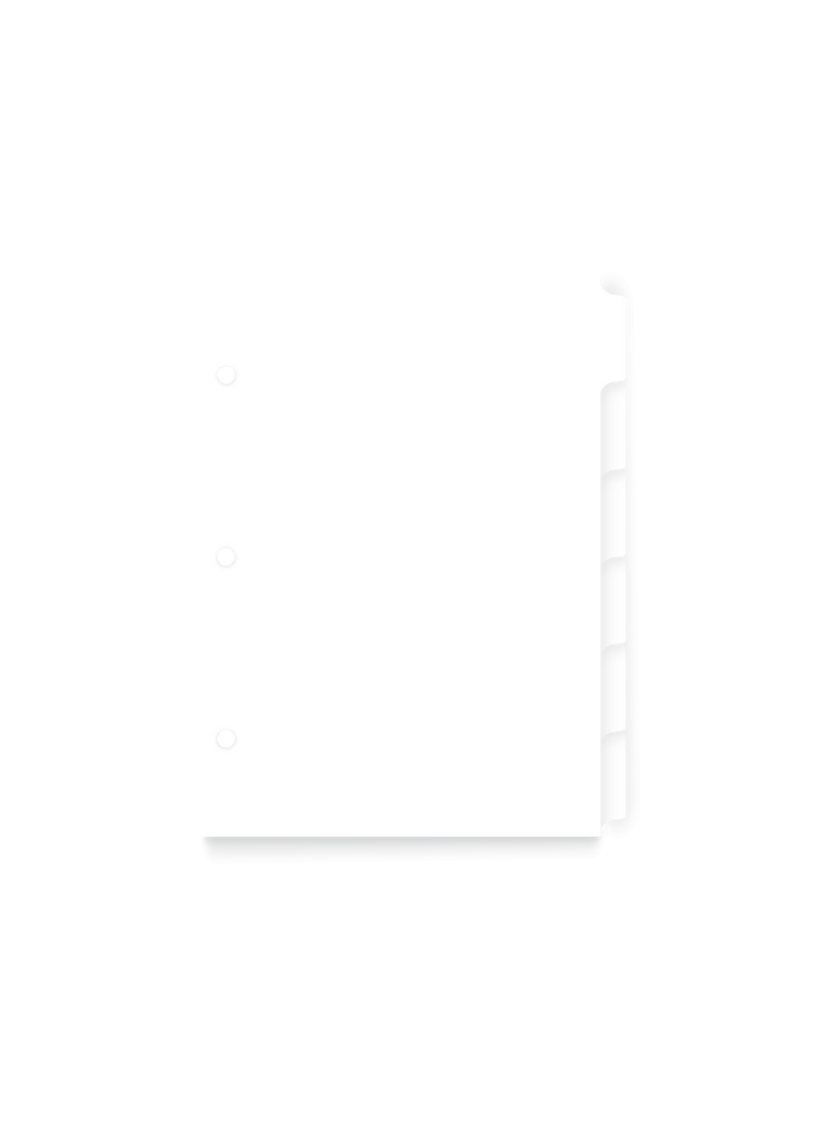 Compact Binder Tabs - Organizational Tabs - Appointed