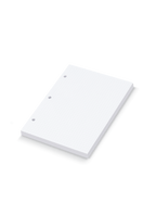 The Appointed Compact Binder Dot Grid Inserts, angled side view. || Dot Grid