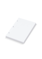 The Appointed Compact Binder Lined Inserts, angled side view. || Lined