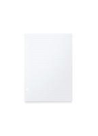 The Appointed Compact Binder Lined Inserts, front view. || Lined