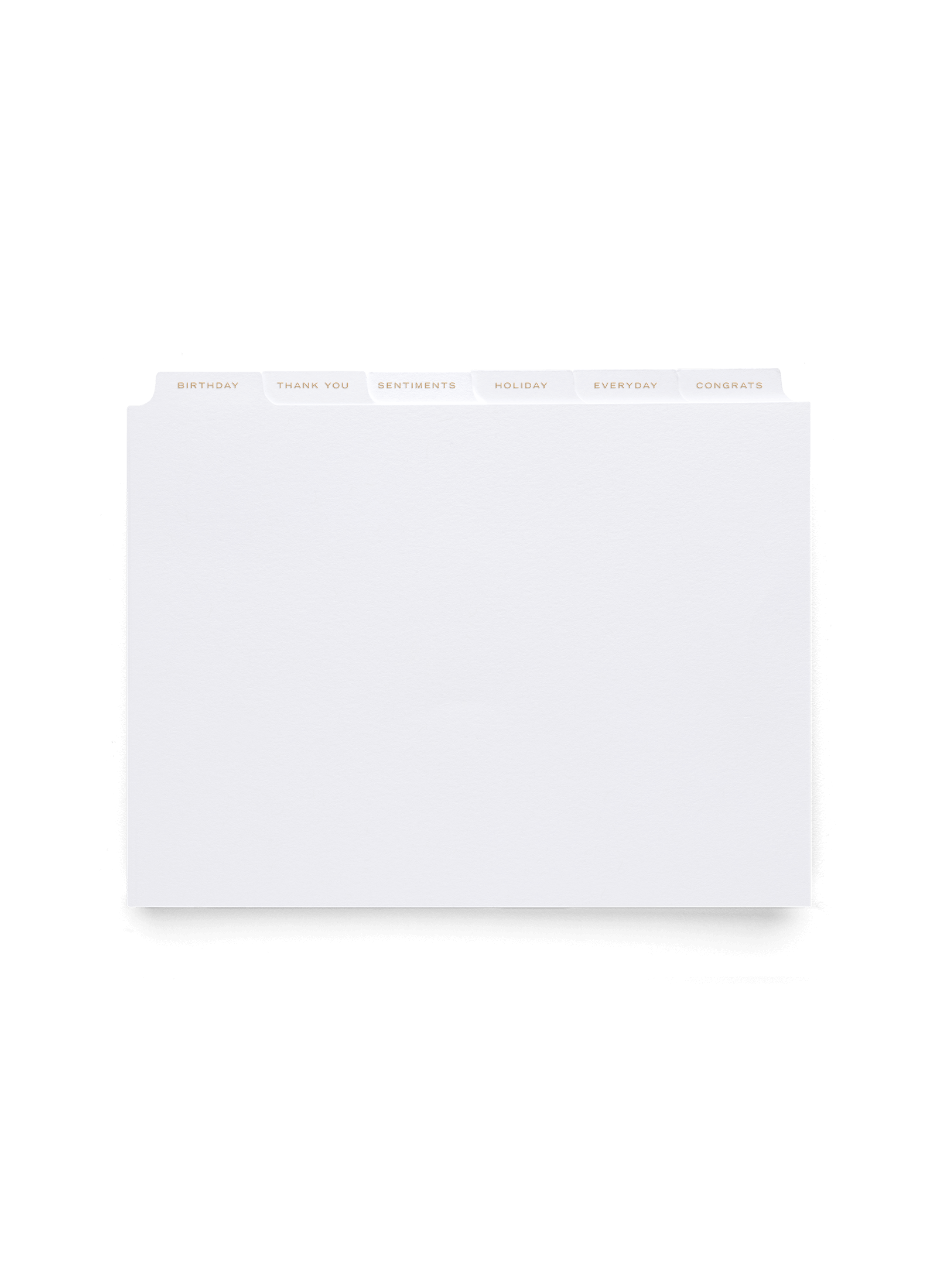 Front view of dividers