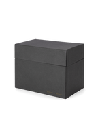 Angled view of Sage Card Keeper, lid on || Onyx