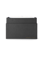 Eye-level view of Sage Card Keeper, lid off and tabs showing || Onyx