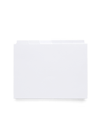 Eye-level view of dividers outside of box