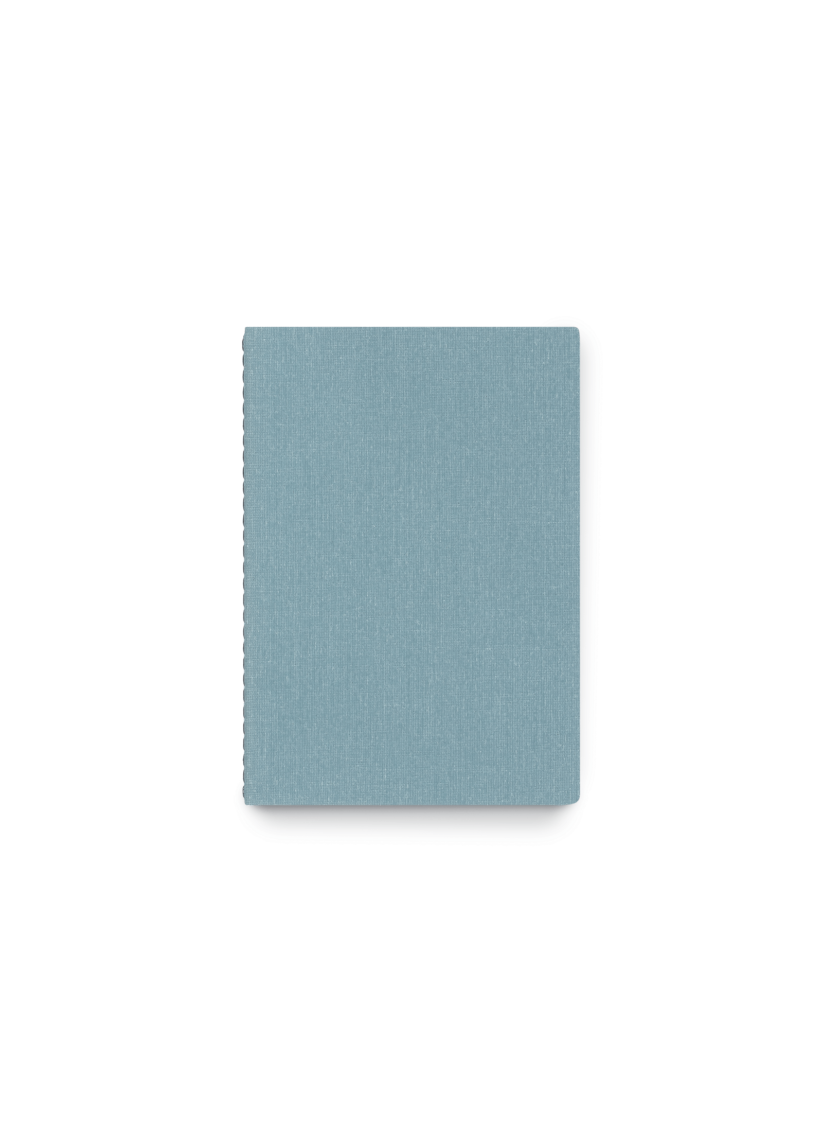 Appointed Mini Linen Jotter in Chambray Blue bookcloth front view || Chambray Blue