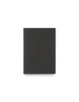 Appointed Mini Linen Jotter in Charcoal Gray bookcloth front view || Charcoal Gray