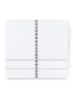 Interior view in lined, grid, and blank.